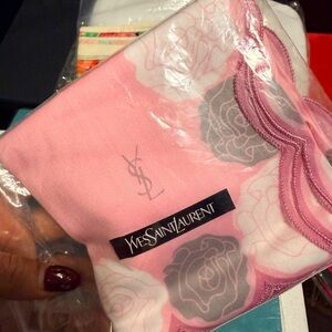 Yves Saint Laurent Pink and Gray handkerchief